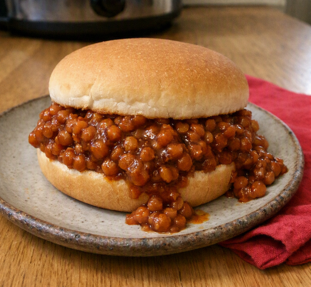 Slow Cooker Lentil Sloppy Joes