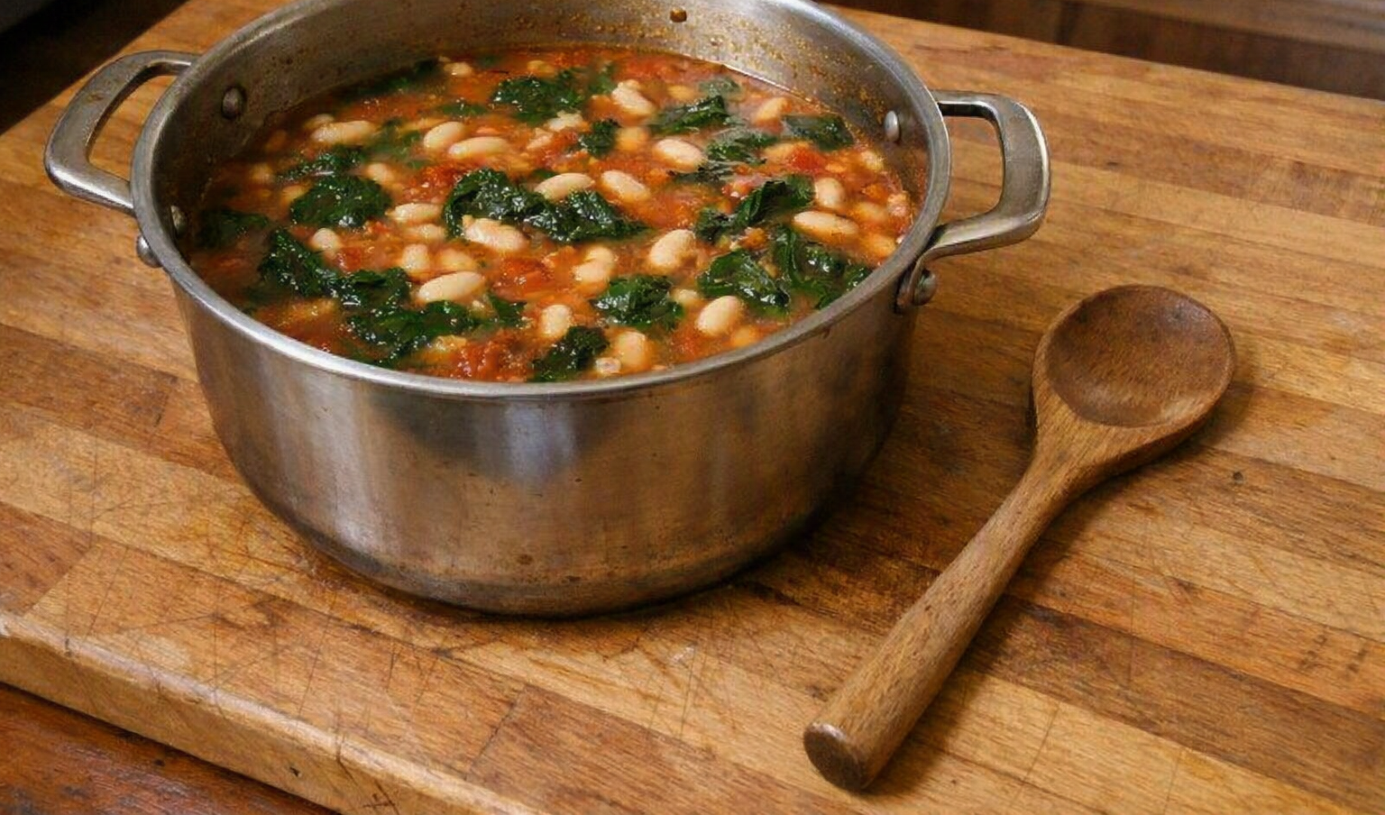 White Bean & Spinach Soup
